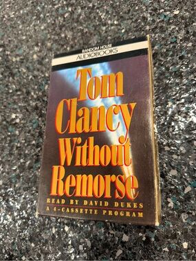 CASSETTE AUDIOBOOK Tom Clancy: Without Remorse by Tom Clancy 6 hours 4 cassettes